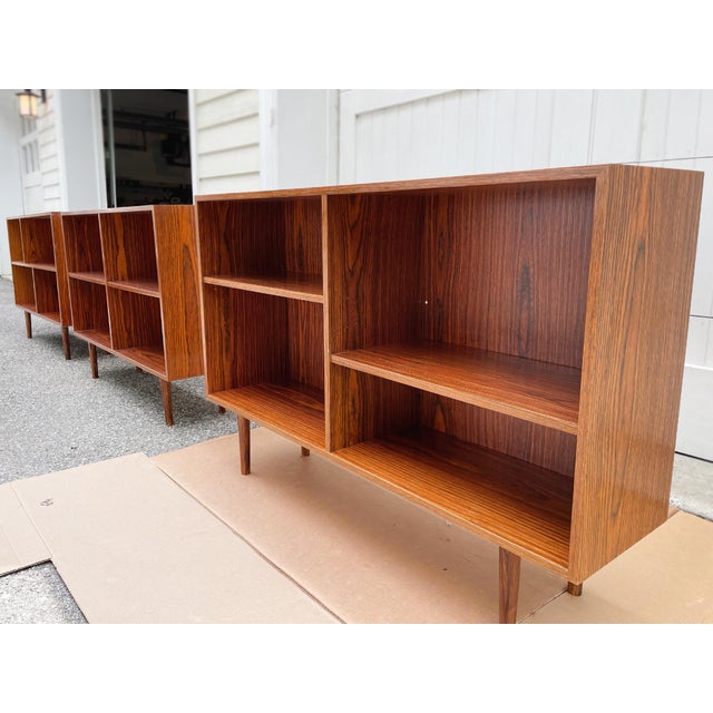 Mid 20th Century Danish Modern Rosewood Bookcases in the Style of Brouer Møbelfabrik - A Set of 3 For Sale - Image 5 of 18