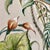 A landscape-sized decorative panel, painted in oil on canvas, depicting a lush, tropical or jungle-inspired scene. The...