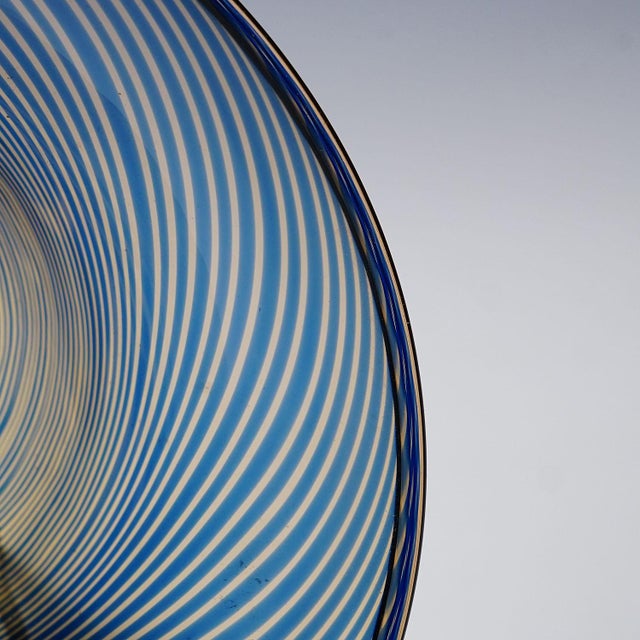 1940s Vintage Slip Graal Bowl by Edward Hald for Orrefors, Sweden For Sale - Image 5 of 8