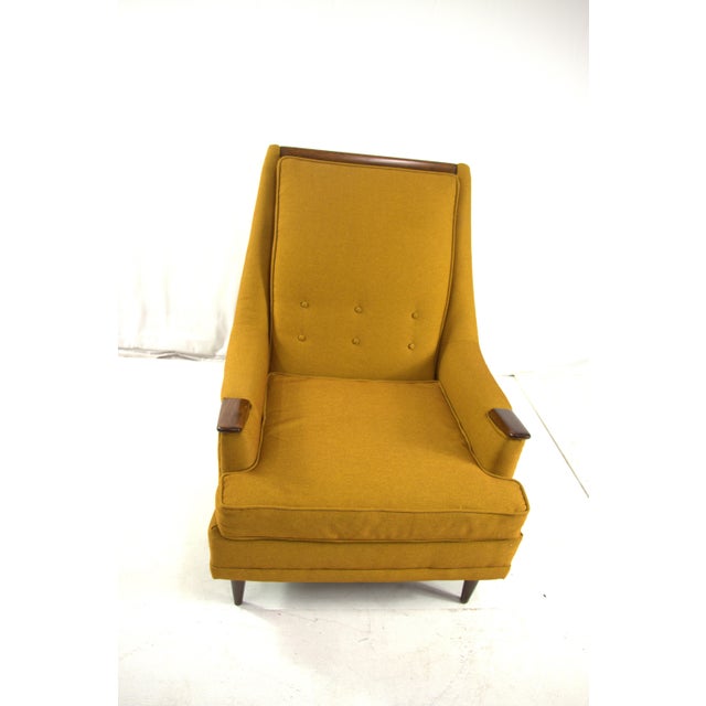 Mid-Century Modern 1960s Kroehler Mid Century High Back Arm Chair For Sale - Image 3 of 12