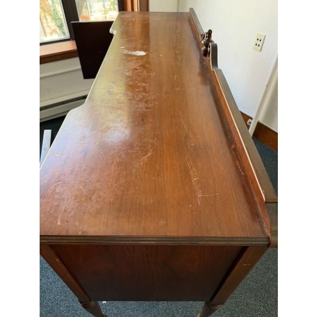 Vintage 1930s Federal Revival Mahogany Buffet Sideboard For Sale - Image 16 of 17