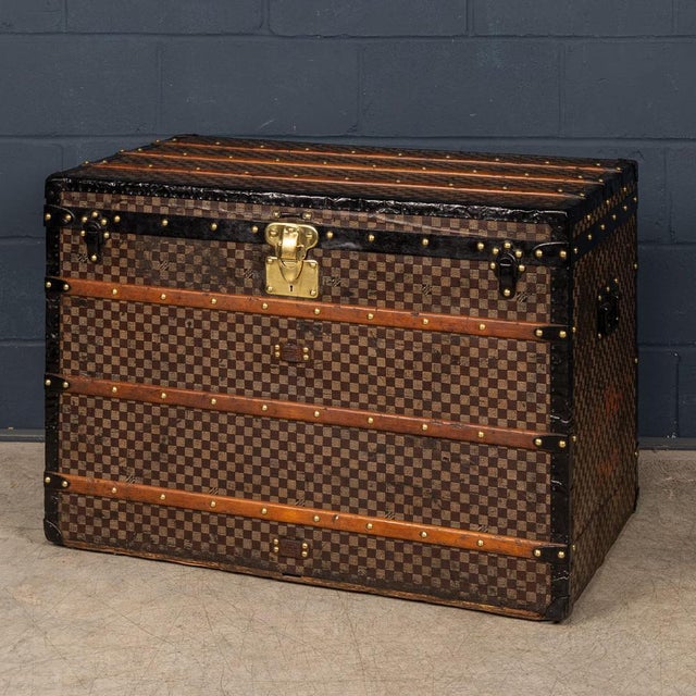 A classic louis vuitton malle haute trunk, dating to around 1900 and covered in the house’s iconic damier canvas. Designed...
