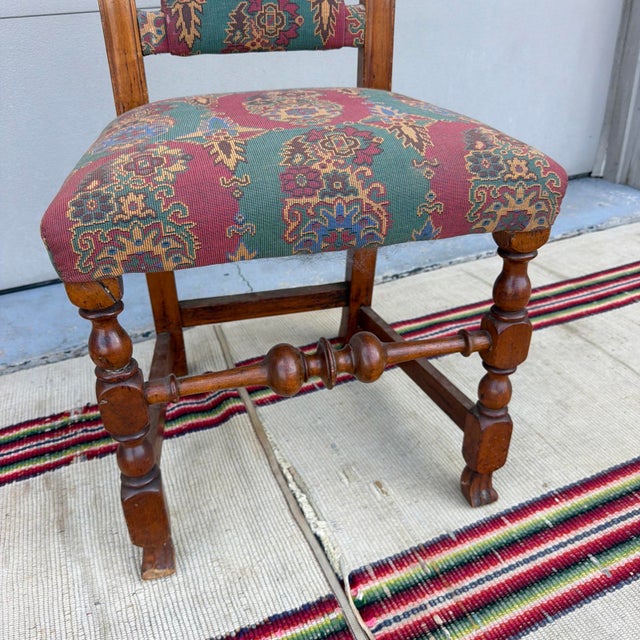 A Very Fine Antique William & Mary Side Chair With Spanish Feet, Boston, Circa 1730 For Sale - Image 6 of 18
