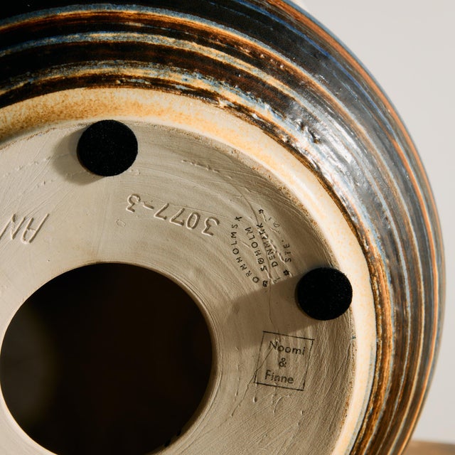 Model 3077-3 Ceramic Table Lamp by Noomi Backhausen and Arne Finne Nielsen for Søholm, 1960s For Sale - Image 10 of 13