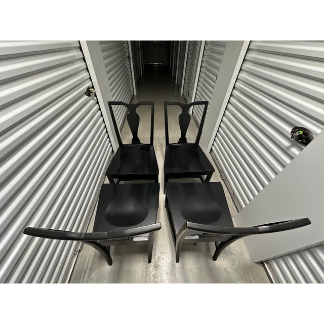 Ethan Allen Maddox Dining Side Chairs (x4) in a Charcoal Finish. Very little usage and have been sitting in storage. They...