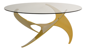 Aluminum Coffee Table attributed to Knut Hesterberg for Ronald Schmitt, 1960s