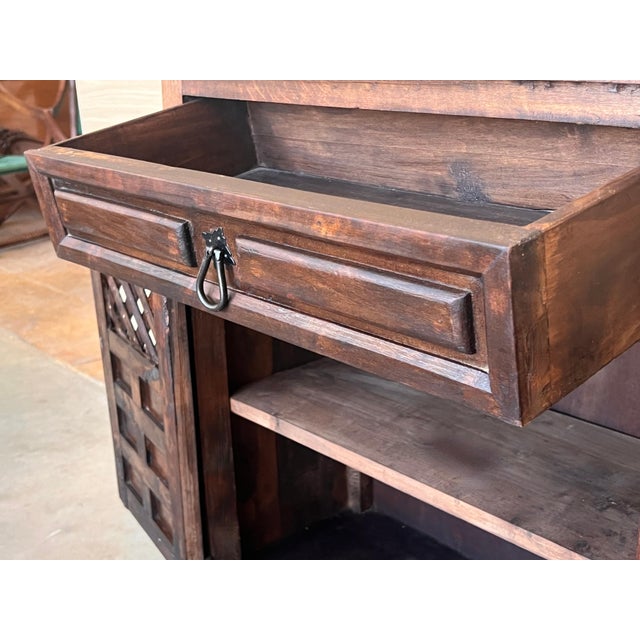 Spanish Carved Walnut Chest of Drawers, Nightstands or Narrow Console, 1920s For Sale - Image 12 of 18