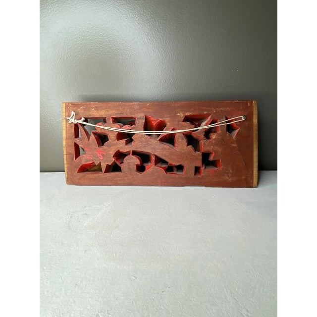 Gold Antique Chinese Carved Gilt Panel For Sale - Image 8 of 12