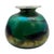 Studio Art Glass Iridescent Green Hand-Blown Vase, 4.5" For Sale In San Francisco - Image 6 of 9
