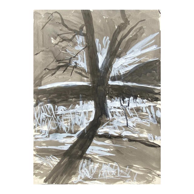 1980s Richard Snyder Modern Landscape Painting For Sale