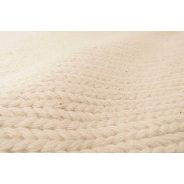 Modern Contemporary Beige Flat-Weave Wool Rug by Doris Leslie Blau For Sale - Image 3 of 6