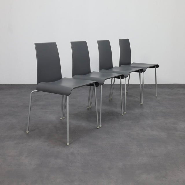 Set of 4 ‘tama’ dining chairs — uwe fischer for b&b italia, 1990s this set of four stackable chairs was designed in the...