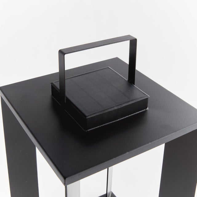 Contemporary Hanley Solar Led Lantern 18" For Sale - Image 3 of 5