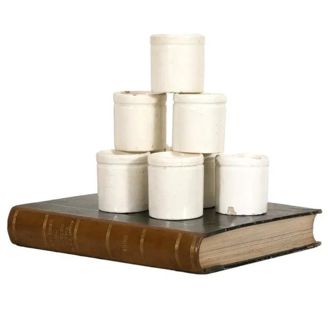 Hard to find small 19th century antique French ironstone preserving pots or pots à confiture, circa 1890s. These petite...