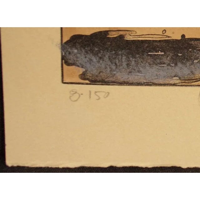 "Palik Mana" Unframed Limited Edition Lithograph on Tan Paper by Larry Fodor Hand signed, dated, titled and numbered by...