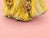 1950s Japanese Porcelain Lady Figurine in Yellow Gown With Rhinestones & Flowers For Sale - Image 10 of 11