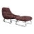 Mp-163 “Earth” Lounge Chair With Ottoman in Tufted Velvet Upholstery, Percival Lafer, 1976 For Sale
