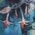 Blue 1970s Hoi Lebadang Hand Signed Limited Edition 77/195 Large Silkscreen Framed For Sale - Image 8 of 12