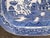English Large 19th Century English Ironstone Platter With Blue Willow Pattern For Sale - Image 3 of 7