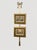 1980s Vintage Brass Bow & Tassel Picture Frame Decoration, 3pc Adjustable Wall Plate Hanger For Sale - Image 5 of 10