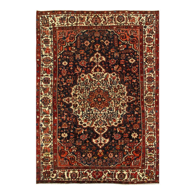 Persian Semi Antique Bakhtiari Hand-Knotted Rug 10'11'' X15'3'' For Sale