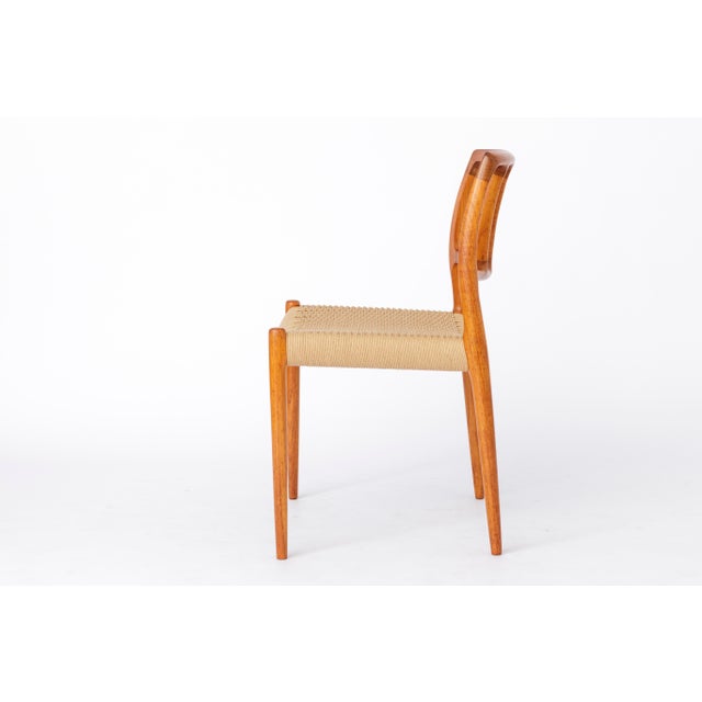 Vintage Danish Model 83 Chair in Teak Wood by Niels Otto (N. O.) Møller for J.L. Møllers For Sale - Image 9 of 11