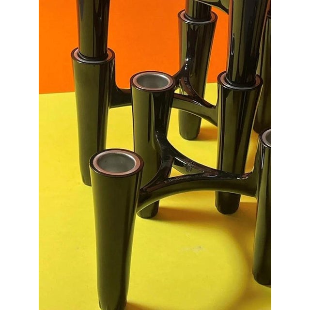 Black Candleholders from Koziol Hommage, Germany, 2005, Set of 7 For Sale - Image 12 of 16