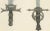 Ornate Medieval and Renaissance Swords, 1842, Lithograph For Sale - Image 4 of 6