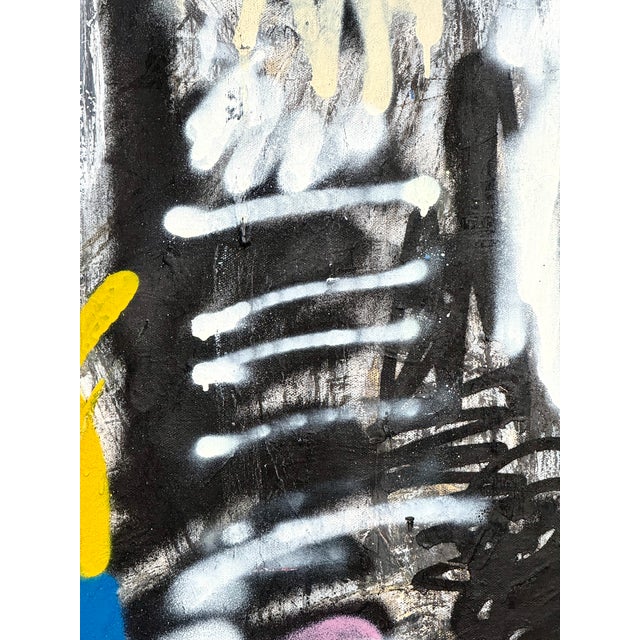 "It Happens at Midnight" Harrison Gilman Contemporary Abstract Mixed Media Painting For Sale In Los Angeles - Image 6 of 12