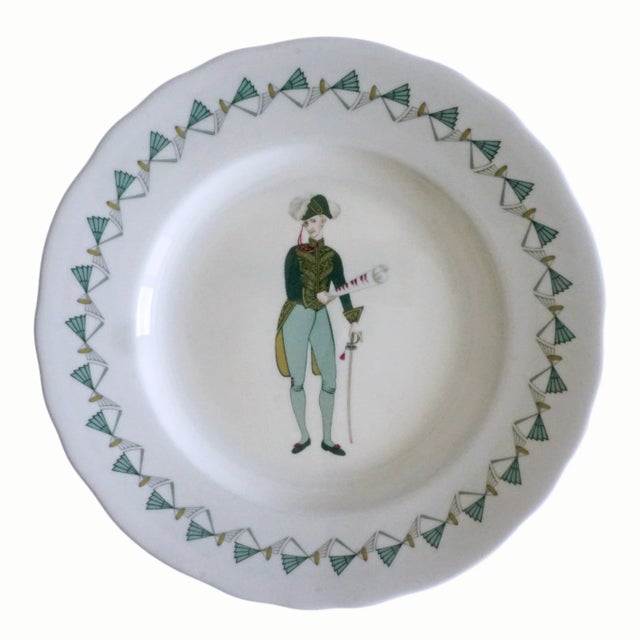 Modern Savoy Hotel Theatre Themed Gilbert and Sullivan Set of 8 Plates Royal Worcester 1960s For Sale - Image 3 of 10