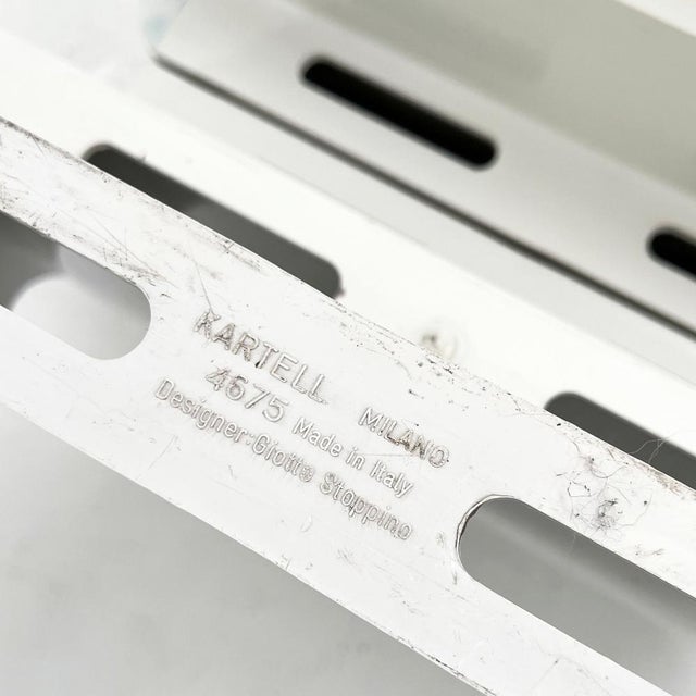 1970s White Magazine Rack by Giotto Stoppino for Kartell, 1970s For Sale - Image 5 of 6