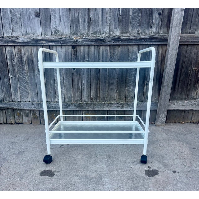 Mid-Century Modern Vintage Brown Jordan Bar or Serving Cart For Sale - Image 3 of 3