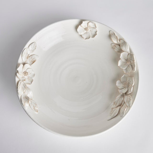 Italian Fiori Decorative Grande Bowl For Sale - Image 3 of 5