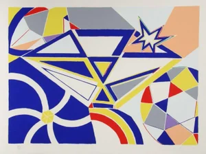 Diamond, Knox Martin Silkscreen, Signed and Numbered in Pencil