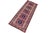 Rustic Boho Chic Panel Shirwan Red/Blue Wool Runner Rug- 3'5''x11'2'' For Sale - Image 3 of 10