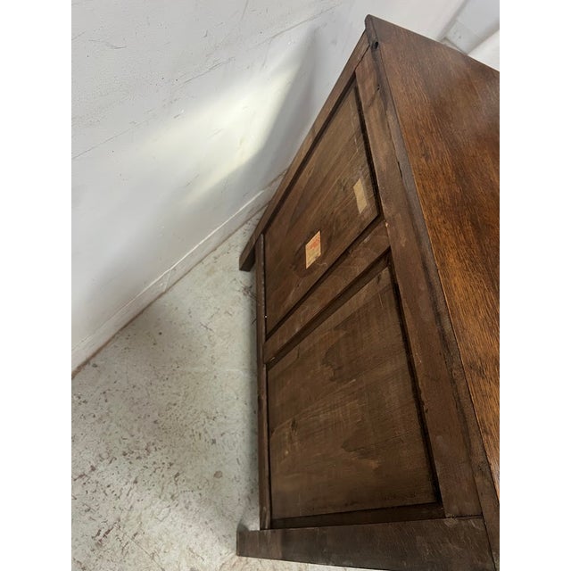 Regency Style Chest of Drawers in Carved Oak, 20th Century For Sale - Image 10 of 12