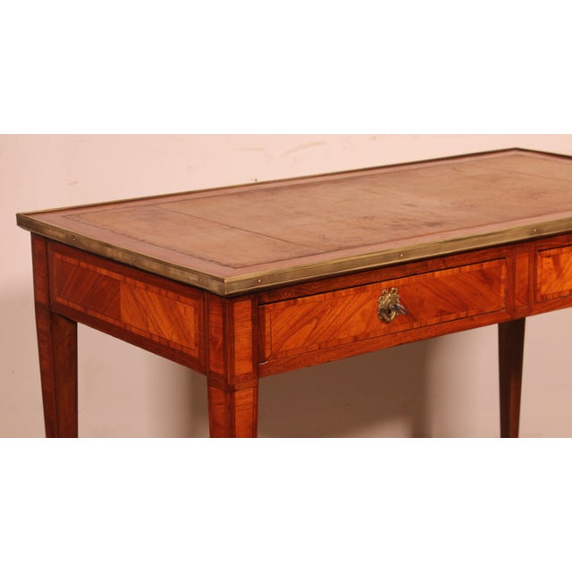 Louis XVI Marquetry Desk, 18th Century For Sale - Image 5 of 14