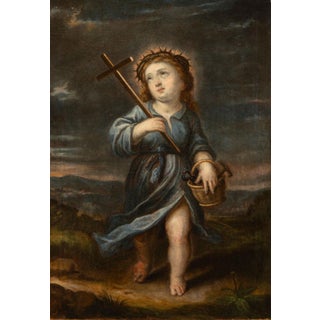 Flemish School Artist, Holy Child Jesus of the Passion, 17th century, Oil Painting on Canvas For Sale