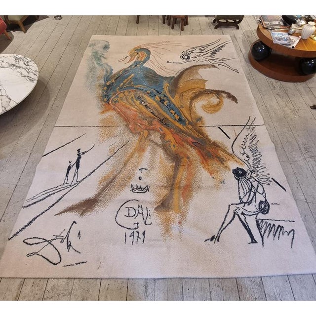 1970s Rug after Salvador Dali from Ege Axminster, Denmark For Sale - Image 5 of 13