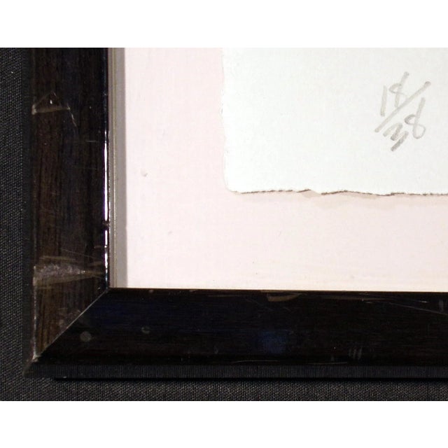 Paper Veloy Vigil "Ella" Hand Signed Art Lithograph, Framed, Small Edition For Sale - Image 7 of 12