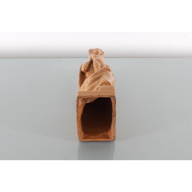 Mid-Century Madonna and Child Glazed Ceramic Sculpture, Italy, 1940s For Sale - Image 14 of 18