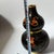 Metal Vintage Cloisonné Enamel Double-Gourd Vase – Black Ground With Gilt Bat & Cloud Motif For Sale - Image 7 of 8