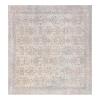 Oversized Antique Turkish Oushak Rug For Sale