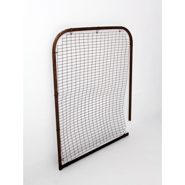 Vintage Industrial Metal Farm Gate Panel For Sale - Image 4 of 12