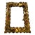 Vintage Brutalist Style Metal Mirror Attributed to Silas Seandel For Sale