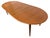 Brown Vintage Danish Modern Oval Teak Dining Table - Refinished! For Sale - Image 8 of 9
