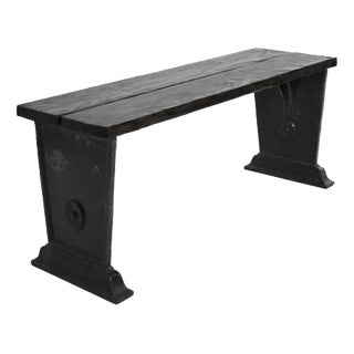 Vintage Cast Iron Bench from Skoglund & Olson, 1920s For Sale