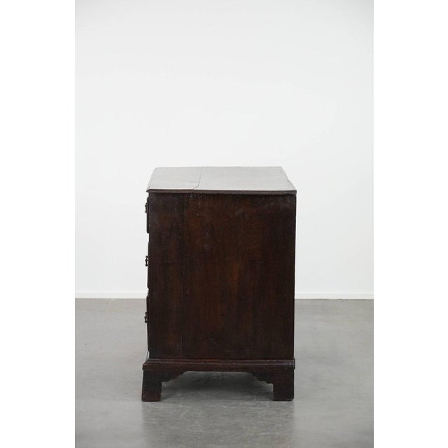 Antique English Oak Chest of Drawers, 18th Century For Sale - Image 6 of 17