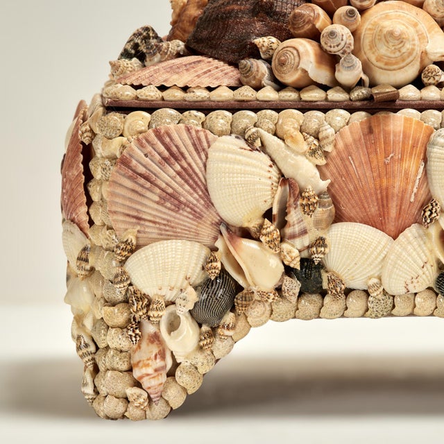 Vintage Seashell Encrusted Box For Sale - Image 12 of 14