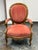 Design Plus Gallery presents a Victorian Rococo Revival Armchair. This antique armchair has a carved wood frame with a...